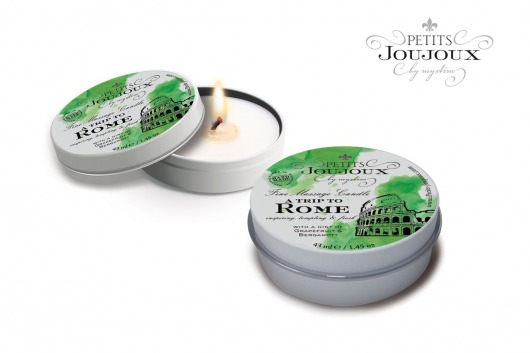 Массажная свеча Petits Joujoux Rome с ароматом грейпфрута и бергамота - 33 гр. - MyStim - купить с доставкой в Смоленске