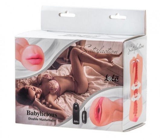 Двусторонний мастурбатор с вибропулей Satisfaction Babylicious - Lola Games - в Смоленске купить с доставкой
