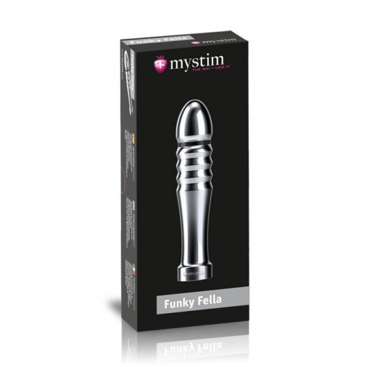 Ребристый фаллоимитатор для электростимуляции Funky Fella Rill Dildo - 13 см. - MyStim - купить с доставкой в Смоленске