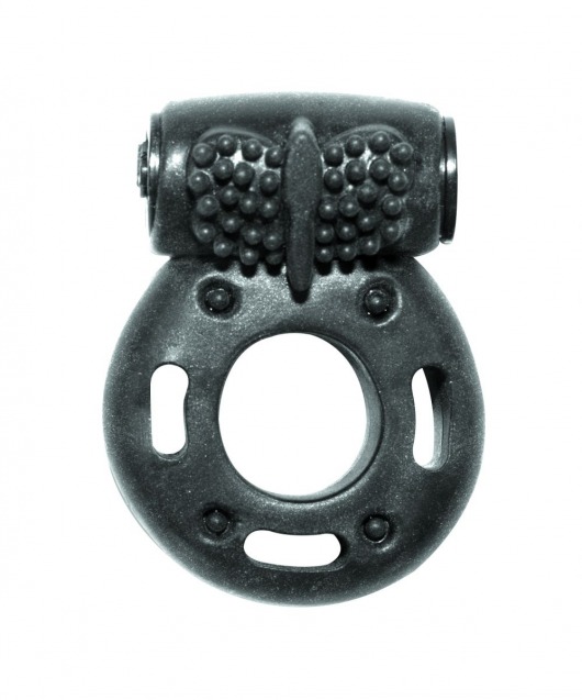 Черное эрекционное кольцо с вибрацией Rings Axle-pin - Lola Games - в Смоленске купить с доставкой