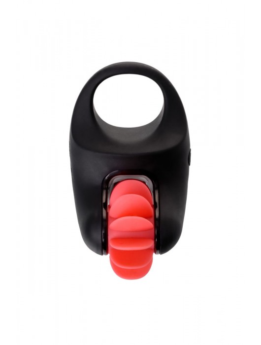 Чёрно-красное эрекционное виброкольцо Erotist - Erotist Adult Toys - в Смоленске купить с доставкой