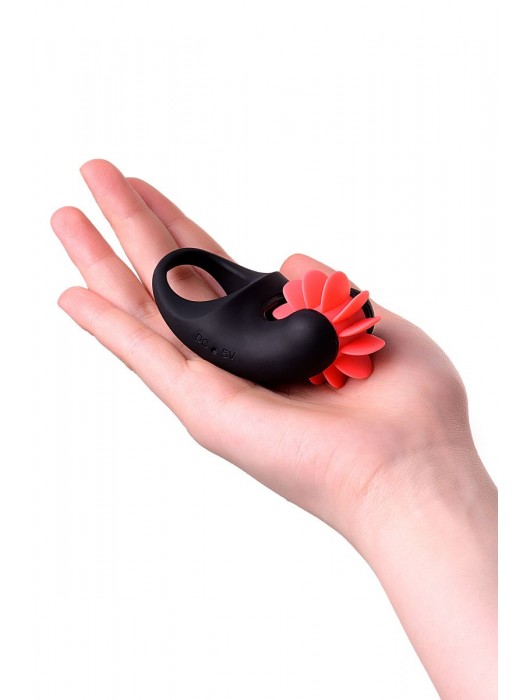 Чёрно-красное эрекционное виброкольцо Erotist - Erotist Adult Toys - в Смоленске купить с доставкой