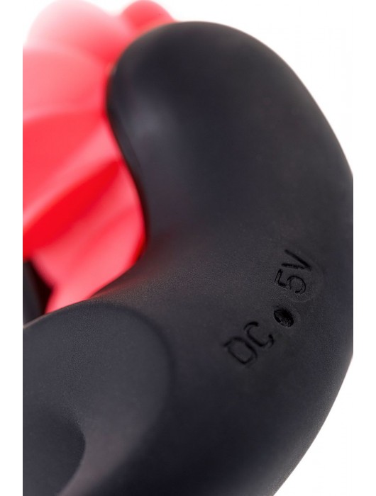 Чёрно-красное эрекционное виброкольцо Erotist - Erotist Adult Toys - в Смоленске купить с доставкой