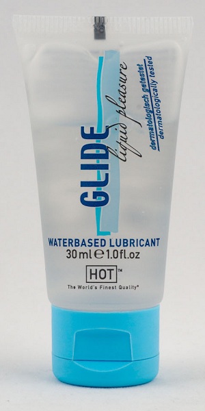 Интимная смазка на водной основе Glide - 30 мл. - HOT - купить с доставкой в Смоленске