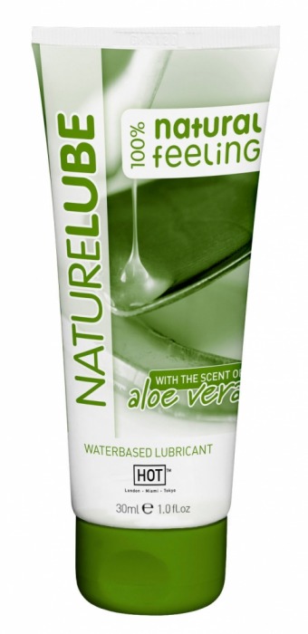 Смазка на водной основе с алоэ вера Nature Lube - 30 мл. - HOT - купить с доставкой в Смоленске
