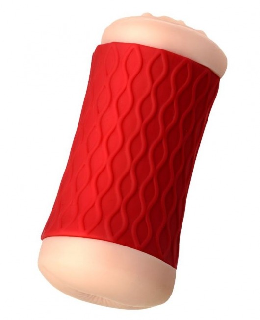 Двухсторонний мастурбатор JOS  NADIN в красном цилиндре - JOS - в Смоленске купить с доставкой
