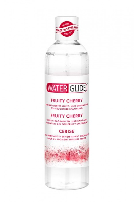 Лубрикант на водной основе с ароматом вишни FRUITY CHERRY - 300 мл. - Waterglide - купить с доставкой в Смоленске