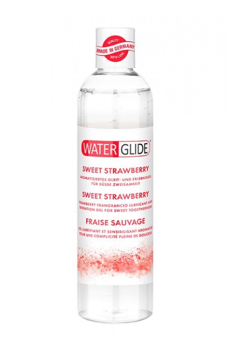 Лубрикант на водной основе с ароматом клубники SWEET STRAWBERRY - 300 мл. - Waterglide - купить с доставкой в Смоленске
