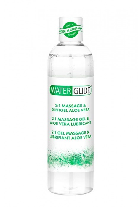Гель-смазка 2-в-1 MASSAGE   LUBRICANT ALOE VERA - 300 мл. - Waterglide - купить с доставкой в Смоленске