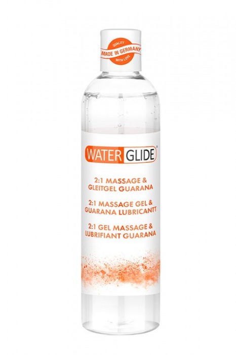 Гель-смазка 2-в-1 MASSAGE   LUBRICANT GUARANA - 300 мл. - Waterglide - купить с доставкой в Смоленске