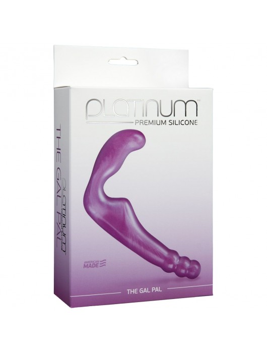 Безремневой фиолетовый страпон из силикона The Gal Pal - 17 см. - Doc Johnson - купить с доставкой в Смоленске