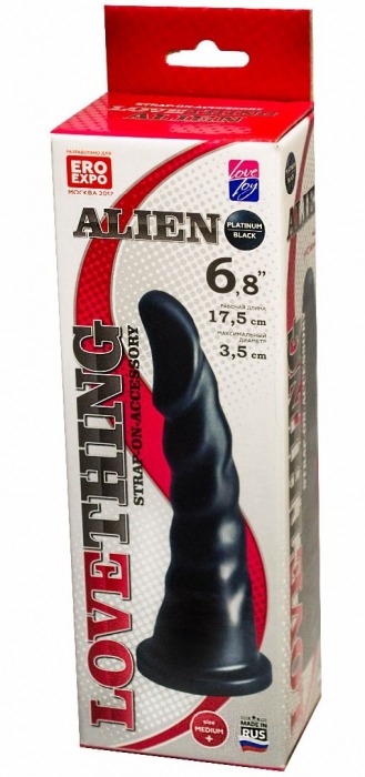 Насадка для трусиков харнесс Alien - 17,5 см. - LOVETOY (А-Полимер) - купить с доставкой в Смоленске