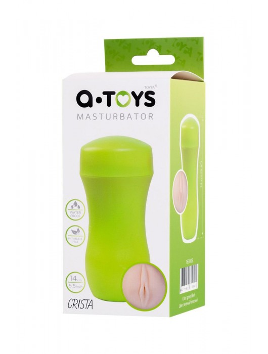 Мастурбатор-вагина A-Toys в зеленой колбе - A-toys - в Смоленске купить с доставкой