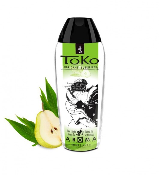 Интимный гель TOKO Pear   Exotic Green Tea с ароматом груши и зеленого чая - 165 мл. - Shunga - купить с доставкой в Смоленске
