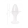 Белая акриловая анальная втулка - 9,5 см. - Toyfa Basic в Смоленске Белая акриловая анальная втулка - 9,5 см. - Toyfa Basic