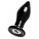 Черная стеклянная вибровтулка - 10,5 см. - Sexus в Смоленске Черная стеклянная вибровтулка - 10,5 см. - Sexus