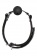 Черный кляп-шарик BALL GAG DIAMOND - Dream Toys - купить с доставкой в Смоленске