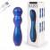 Синий фигурный вибромассажер с шаровидной головкой - 14 см. - DAISY купить в Смоленске с доставкой в Orgasmix.ru Синий фигурный вибромассажер с шаровидной головкой - 14 см. - DAISY