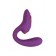 Фиолетовый вибромассажер с клиторальной стимуляцией Megam - ToyFa купить в Смоленске с доставкой в Orgasmix.ru Фиолетовый вибромассажер с клиторальной стимуляцией Megam - ToyFa