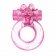 Розовое эрекционное виброкольцо с кошкой на вибропуле - Baile - в Смоленске купить с доставкой