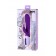Фиолетовый вибратор JOS TATY с пульсирующими шариками - 21,5 см. - JOS