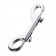Серебристый двухсторонний карабин TOYFA Metal - ToyFa - купить с доставкой в Смоленске